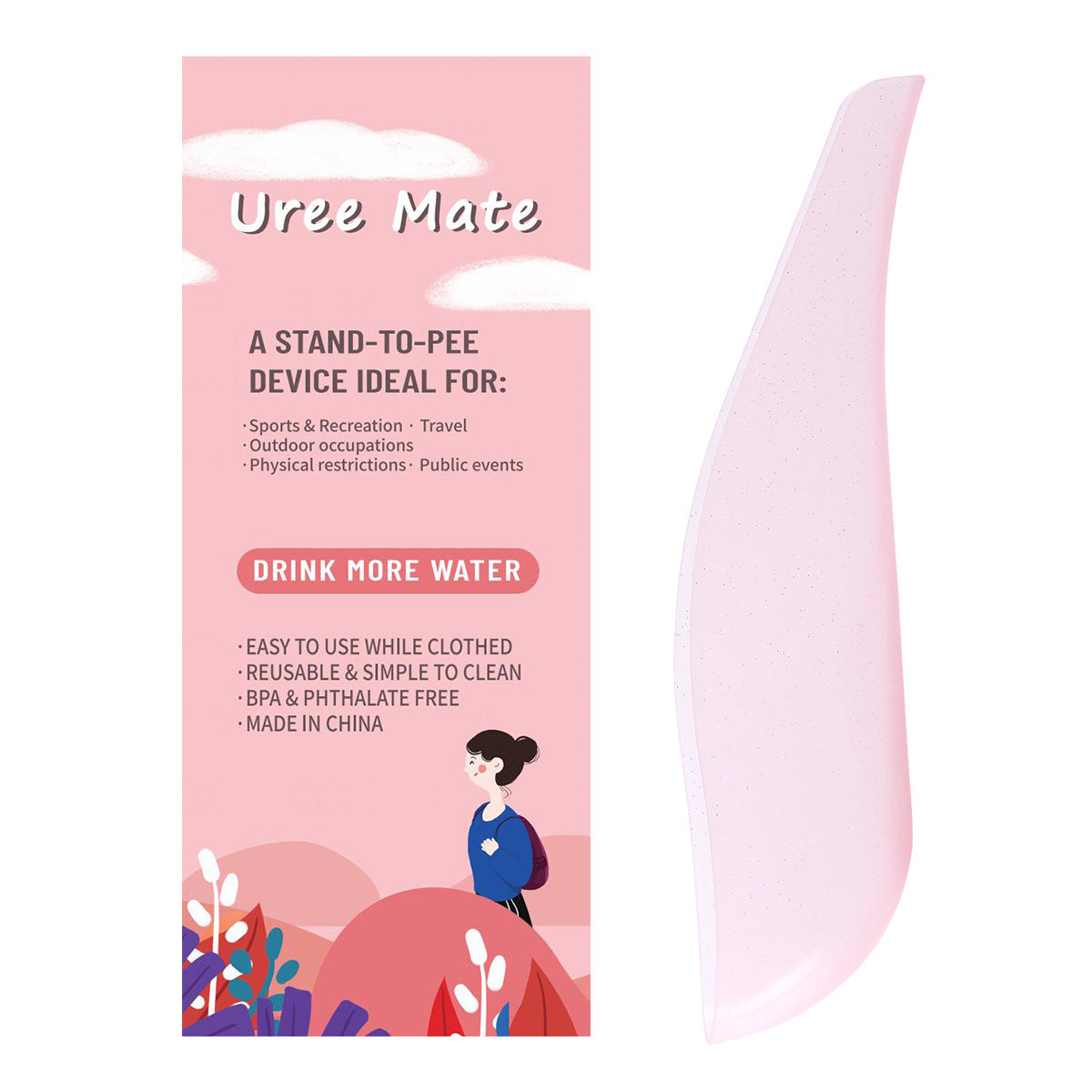 UROVIA ladyflow™ – Portable Female Pee Funnel