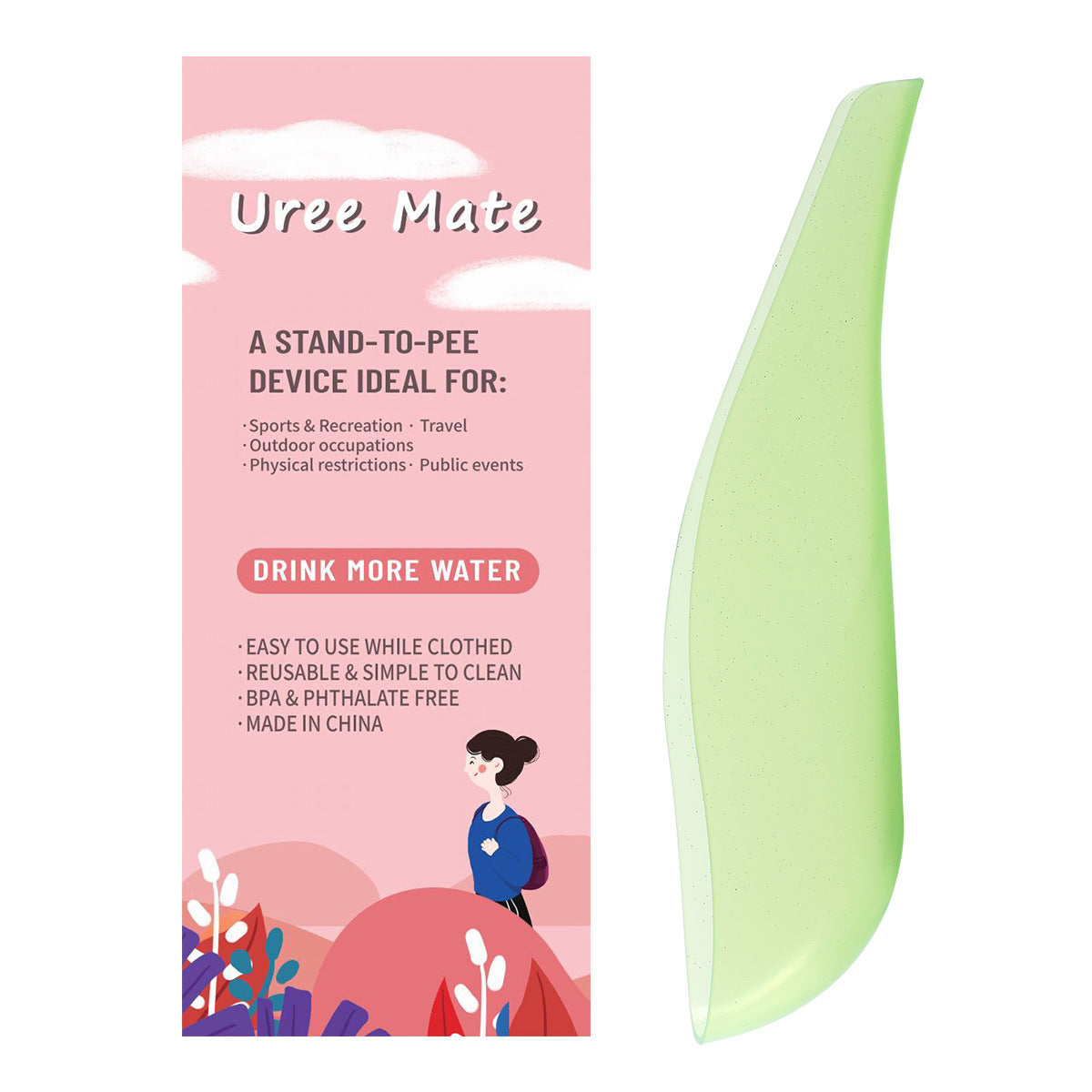 UROVIA ladyflow™ – Portable Female Pee Funnel